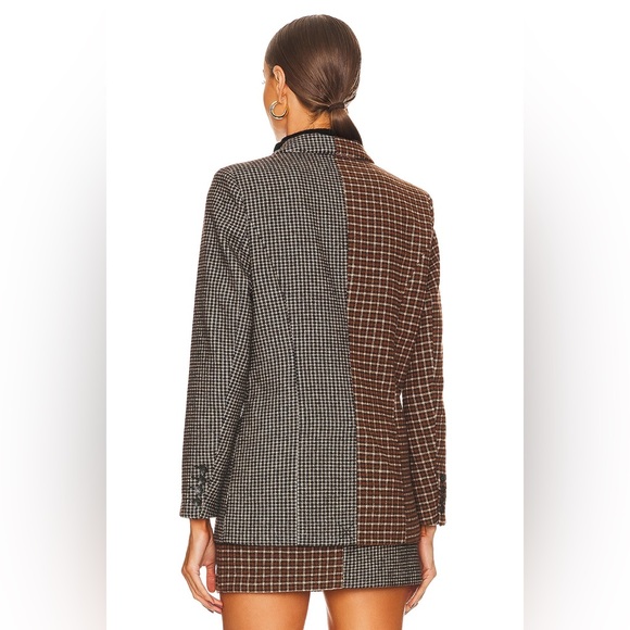 RAILS Cody Check Blazer Gray Plaid Oversized Jacket NWT XL $348 - Picture 6 of 12